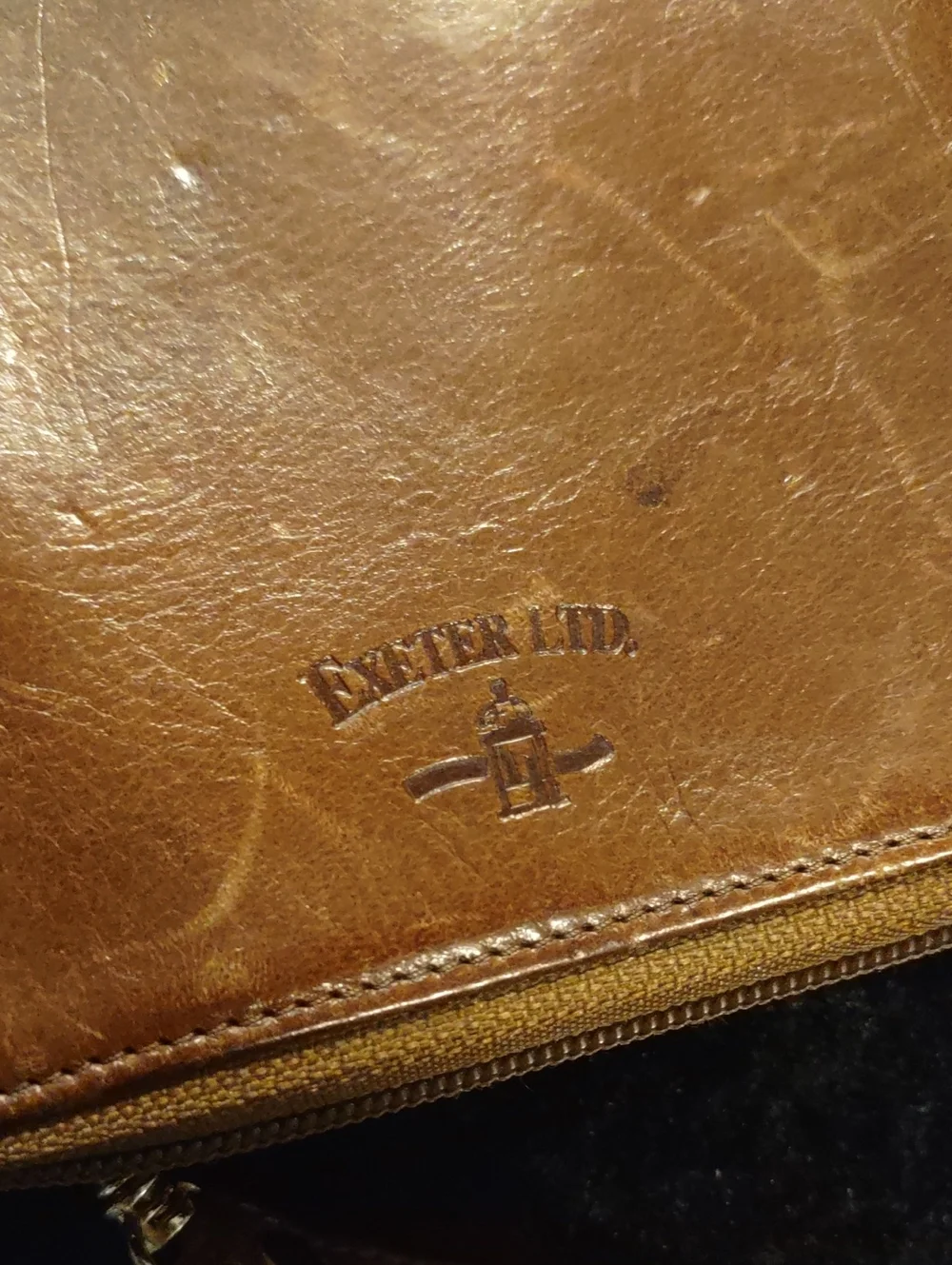 Vintage leather handbag by Exeter LTD